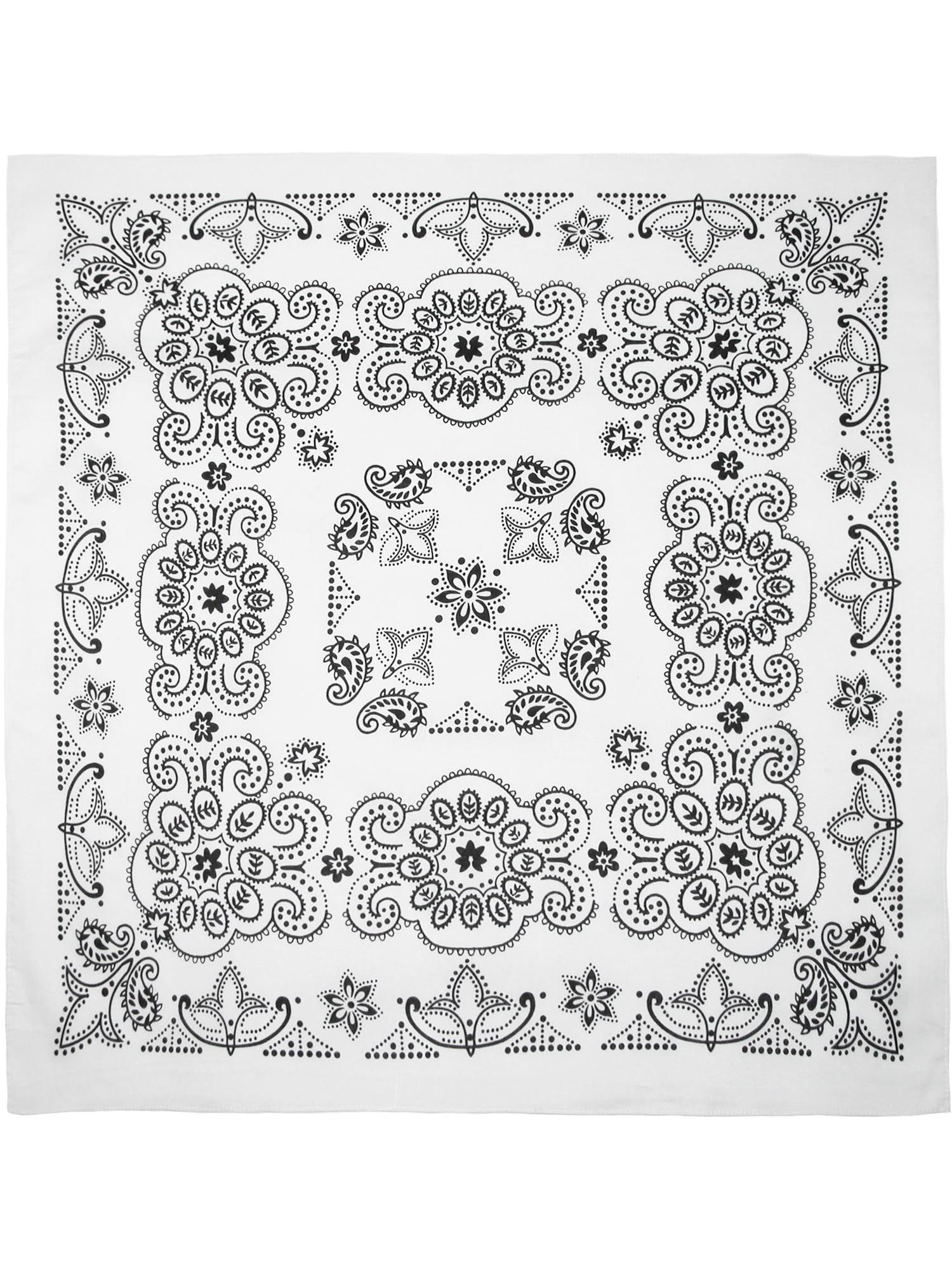 CTM 27 Inch Extra Large Cotton Texas Paisley Bandana