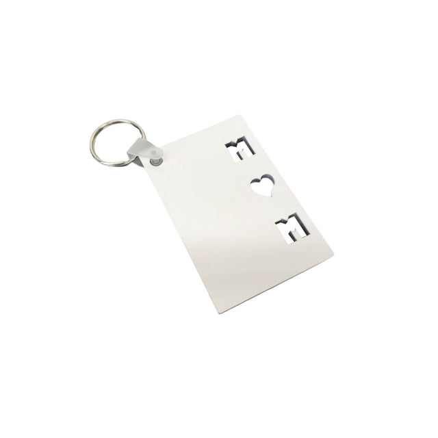 Bewildely LLavero de amantes de la creatividad, anillo de llaves sólido Simple, broches fascinantes encantadores duraderos, de viaje para boda, Artesanía Bewildely HA074167-01