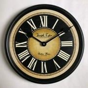 Augustus Wall Clock | Beautiful Color, Silent Mechanism, Made in USA