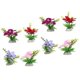 thumbnail image 3 of 8pcs Delicate Sushi Flowers Decor Wear-resistant Flower Decors Desktop Sushi Plate Decors, 3 of 5