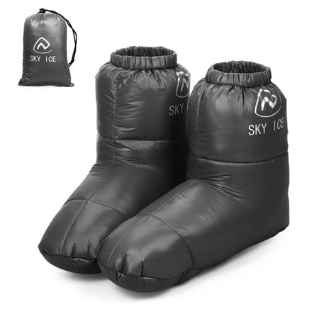 

Winter Warm Duck Down Slippers Boots Home Outdoor Camping Shoes Footwear for Men Women