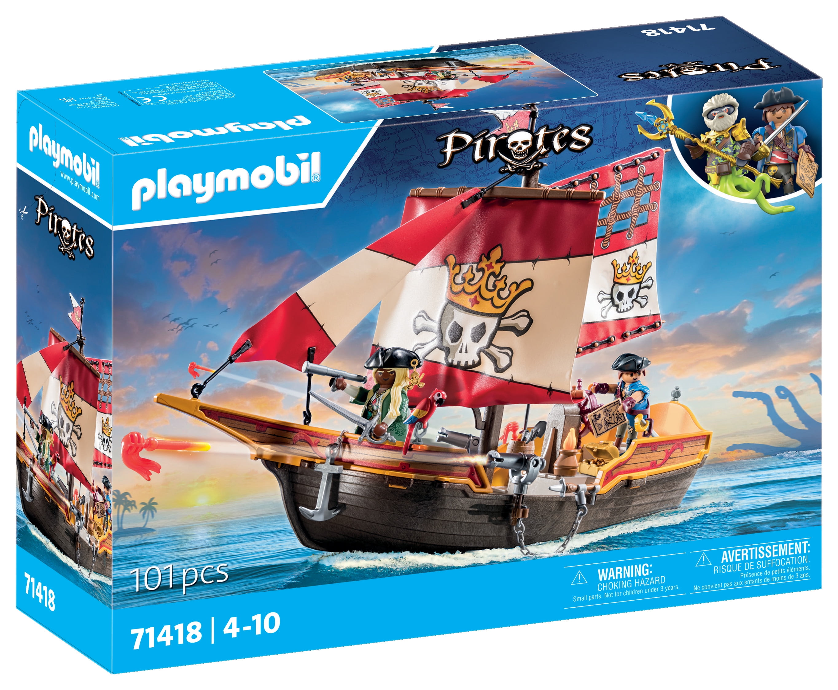 PLAYMOBIL Pirate Ship - Walmart.com