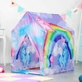 thumbnail image 6 of POCO DIVO Unicorn Paradise Princess Castle, Girls Pegasus Bedroom Play Tent, Foldable Roomy Children Pony Playhouse, 6 of 6