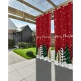thumbnail image 3 of Outdoor Curtains for Patio, Christmas Tree, Waterproof Blackout Outside Curtain for Porch/Pergola, Red Snowflake Buffalo Lattice Green Thermal Insulated Drapes for Cabana, 1 Panel, 54 x 84 Inch, 3 of 8