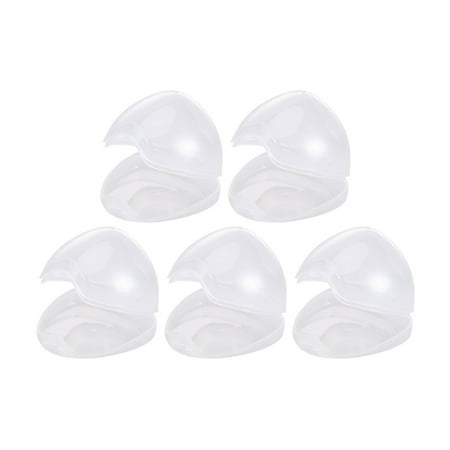 NUOLUX 5pcs Portable Baby Infant Toddler Pacifier Case Dust-proof Storage Box Container