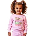 thumbnail image 4 of Olive Loves The Bunny Promoted Me to Big Sister Easter Sweatshirt for Toddlers Pink Sweatshirt 4T, 4 of 6