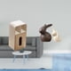 thumbnail image 2 of Funda Rectangular Multiusos Para Caja De Pañuelos Con Estatua De Conejo De Cerámica Para Oficina, Armario, Jardín Y Soporte De TV, Decoración De Pascua., 2 of 8