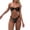 Black, variant on Women's Sexy Bandeau Bikini Set Two Piece Swimsuit with Strapless Top for Women Beach Pool Tanning Vacation,Khaki M