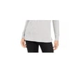 thumbnail image 3 of Charter Club Women's Ivory Textured Ribbed Long Sleeve Cowl Neck Sweater Size: S, 3 of 3