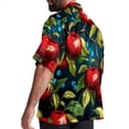 thumbnail image 3 of Fruit Men's Short Sleeve Poplin Shirt, Casual Printed Button Down, Summer Beach Hawaiian Shirts, Unisex, 3 of 6
