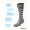 thumbnail image 3 of MeMoi Polka Dot Cotton Blend Dress Socks - Boys - Male, 8-9, Charcoal, 3 of 7