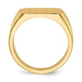 thumbnail image 5 of Auriga Fine Jewelry 14K Yellow Gold 10.0x15.0 mm Closed Back Signet Ring for Men Size 10, 5 of 6