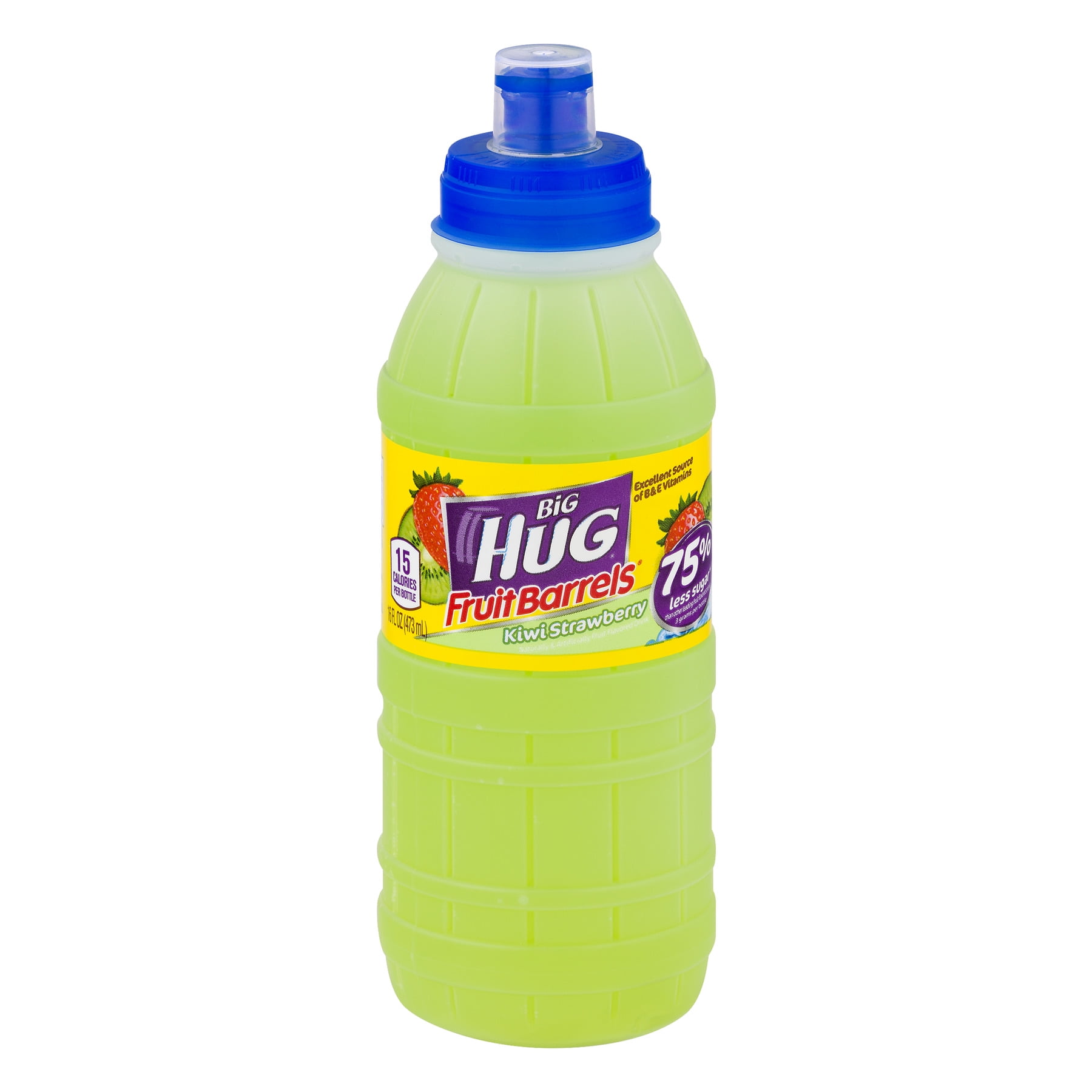 Big Hug Fruit Barrels Kiwi Strawberry Naturally Flavored Drink, 16 Fl