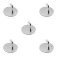 thumbnail image 3 of sweethay Colgador de pared autoadhesivo de acero inoxidable para sala de estar, baño, baño, cocina, gancho sin perforaciones, plateado Type2 NO2, 3 of 6