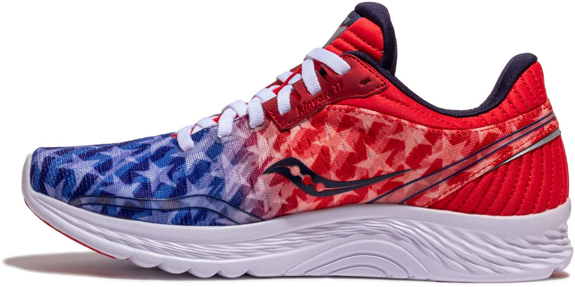 saucony kinvara red white and blue