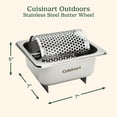 thumbnail image 5 of Cuisinart Stainless Steel Butter Wheel CBW-201A Raised Bottom Butter Roller for Griddle 1-Count, 5 of 6