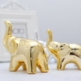 thumbnail image 5 of Elephant Statue Home Decor Modern Style,Gold Sculpture Ornaments Decorations Applicable Home, Office Desktop, Bookshelf TV Stand,Shelf Decor Accents, 5 of 8