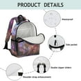 thumbnail image 3 of Astronaut Themed School Backpack - Waterproof & Ergonomic Book Bag with Chest Strap, Starry Night Design for Teenagers, 3 of 3