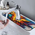 thumbnail image 7 of Sikiie Colorful Paint Print Splash Guard for Sink Faucet-1 PC Super Absorbent Fast Drying Mat Sink Gadgets-Splash Guard for Kitchen, Sink Mat, 7 of 7