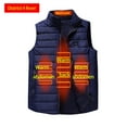 thumbnail image 4 of Herrnalise Outdoor Warm Clothing Heated For Riding Skiing Fishing Charging Via Heated Coat With Pocket Dark Blue, 4 of 4