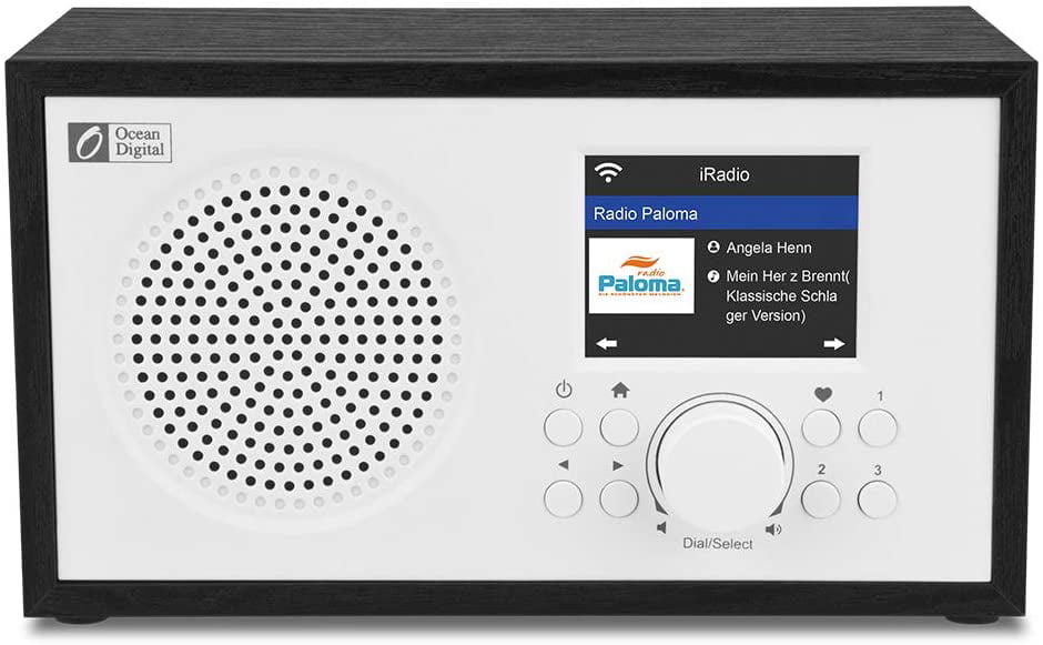 250 Preset Stations Support UPnP & DLNA,Remote Control Alarm Clock Radio Ocean Digital WiFi Internet Radios WR-330 Digital Radio with FM Receiver Subwoofer Speaker