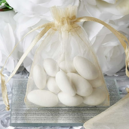 Silver Cross Bookmark Favors - Efavormart 10PCS Organza Gift Bag Drawstring Pouch Wedding Favors Jewelry Bags - 3