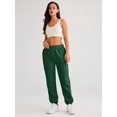 thumbnail image 2 of XINQIHANG Pantalon de Jogging Décontracté en Molleton pour Femmes Taille Haute, 2 of 6