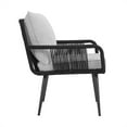 thumbnail image 4 of Andover All-Weather Outdoor Bistro Set w/Four Black Wicker Chairs and Table, 4 of 7