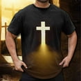 thumbnail image 2 of TSADFHJI Chemises pour Hommes Manches Longues Décontractées Hiver Printemps et Automne Pâques Imprimé Manches Courtes Col Rond T-Shirt Floral Tendance Basique TTTG Jaune, 2 of 6