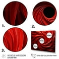 thumbnail image 4 of Designart "Dreamscape Red Abstract Spiral III" Extra Large Abstract Framed Wall Art - Transitional Red Abstract Spirals Living Room Framed Canvas Art, 4 of 7