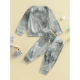 thumbnail image 3 of Toddler Baby Boy Fall Winter Clothes Long Sleeve Sweatshirt Pullover Tops + Casual Pants Joggers Outfit Set, 3 of 7