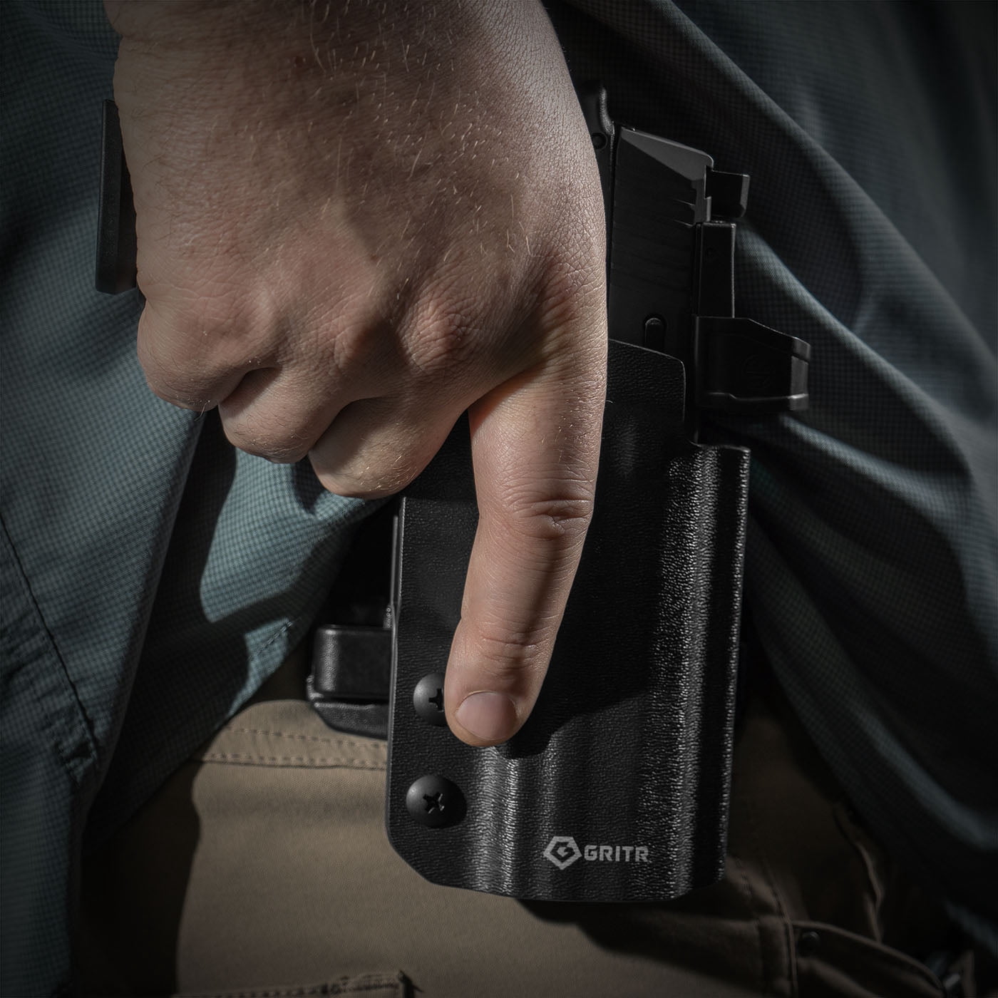 GRITR OWB Kydex Right Hand Holster Fits Sig Sauer P365-XMACRO