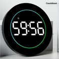 Large Digital Wall Clock,Corded LED Alarm Clocks with Date,Week ...