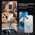 thumbnail image 4 of for iPhone 14 Plus Magnetic Case with Invisible Stand [Compatible with Magsafe], Clear Full Body Protective Cover Transparent Shockproof Phone Case for iPhone 14 Plus 6.7", Blue, 4 of 17