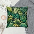 thumbnail image 2 of GOSMITH  Watercolor Palm Leaves Pillow Covers Summer Colorful Hawaiian Tropical Plants Palm Leaf Pillows Decorative Throw Pillows Farmhouse Decorations for Home Cushion Case, 2 of 5