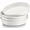 Polar White, variant on Wide Shallow Pasta Bowls Set of 4, Deep Dinner Salad Plates, 8.25" Large Ceramic Serving Bowls Plates, Microwave & Dishwasher Safe, Polar White