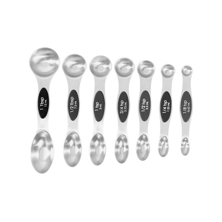Zulay Kitchen Magnetic Measuring Spoons Set of 8 - Multicolor, 1