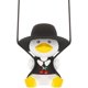 thumbnail image 1 of Adorno colgante para coche de pato columpio, accesorios bonitos de pato columpio para coche, estilo fresco-Aespa Feliz Sencillez, 1 of 3