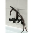 thumbnail image 2 of Kingston Brass AE8455RX Belknap Wall Mount Clawfoot Tub Faucet, Oil Rubbed Bronze, 2 of 7