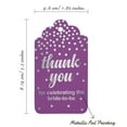 thumbnail image 5 of Inkdotpot Thank You For Celebrating The Bride To Be Bridal Shower Bottle Tag Real Silver Foil Favor Hang Tags Pack Of 50, 5 of 6