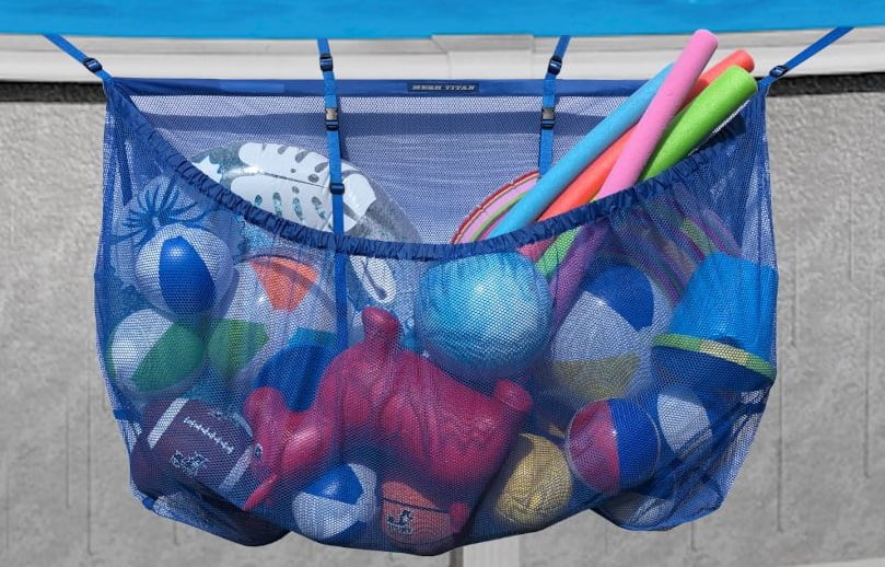 MESH TITAN Pool Float Storage Bag Organizer Heavy Duty Adjustable