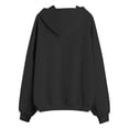 thumbnail image 6 of Girls Boys Full Zip Up Hooded Sweatshirt Fleece Lined Jacket Oversized Drop Shoulder Hoodie Solid Basic Sweatshirts Outerwear, 6 of 7