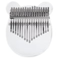 thumbnail image 4 of 17‑Key Kalimba Thumb Piano Transparent Acrylic Crystal Bear‑Shaped + Case Tuner Hammer Gift Box, 4 of 14