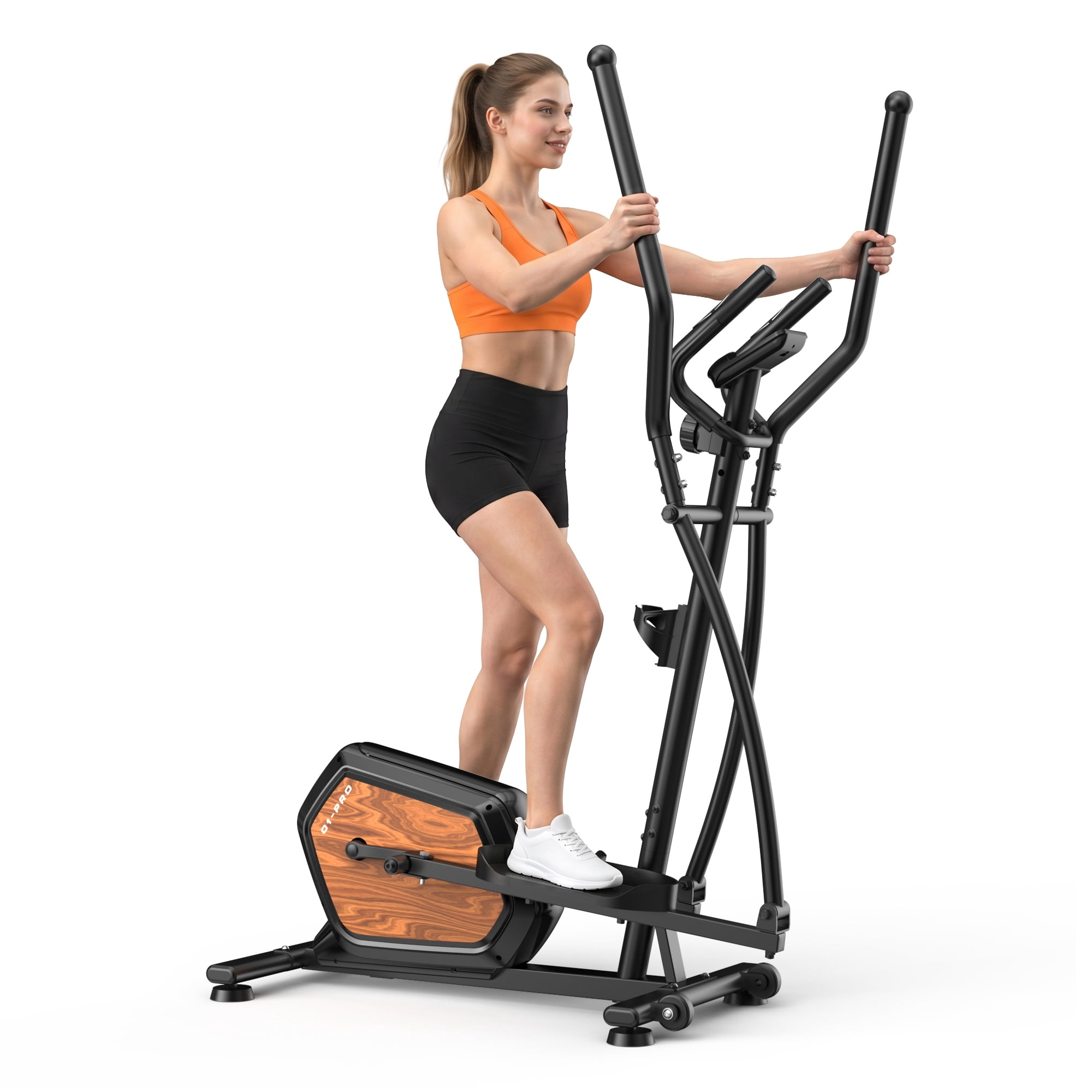 Elliptical Machine E200, 16-Level Magnetic Resistance, Wooden