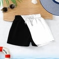 thumbnail image 4 of UQJfacai Boys Swim Trunks Color Block UPF 50+ Quick Dry Swim Shorts with Pockets Beachwear Bathing Suits Swimsuit for Kid 4-15 Years, 4 of 7