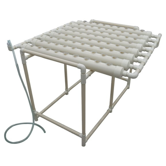 Hydroponic Pipeline Vegetable Grow Machine Plant Growing System 72 Sites Gardening Grow 1 Layer 8 Pipes with 110V Water Pump