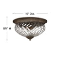 thumbnail image 4 of Hinkley Lighting - Plantation - 3 Light Medium Flush Mount in Traditional-Glam, 4 of 6