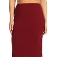 thumbnail image 4 of Moa Collection Women's Plus Size Casual Stretch Pull On Bodycon Pencil Midi Skirt, 4 of 6