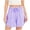 Purple, variant on QIYAGBSA Gingham Drawstring Shorts for Women Elastic Waist with Pockets Relaxed Fit Casual Summer (Hot Pink L)
