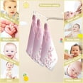 thumbnail image 3 of Cherry Blossoms Branch Baby Muslin Wash cloths Soft Absorbent Face Towels, Spring Pink Flowers Burp Cloths Cotton Bath Wipes 3 Pack Infant Wash Cloth for Newborn Boys Girls 12x12 inches, 3 of 7